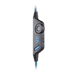 KOTION EACH G9000 Auscultadores para Jogos com Microfone de 3.5mm, Luz LED para Portátil / Tablet / Telemóveis, Comprimento do Cabo: Cerca de 2.2m, G9000