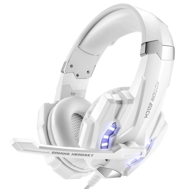 KOTION EACH G9000 Auscultadores para Jogos com Microfone de 3.5mm, Luz LED para Portátil / Tablet / Telemóveis, Comprimento do Cabo: Cerca de 2.2m, G9000