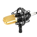 Microfone Condensador Profissional FIFINE F-700 com Suporte Anti-Choque para Estúdio, Rádio e Transmissão em Direto, Porta para Auscultadores 3,5mm, Comprimento do Cabo: 2,5m