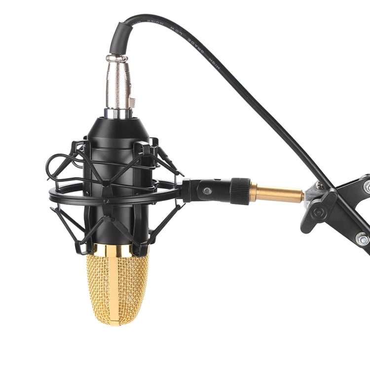 Microfone Condensador Profissional FIFINE F-700 com Suporte Anti-Choque para Estúdio, Rádio e Transmissão em Direto, Porta para Auscultadores 3,5mm, Comprimento do Cabo: 2,5m