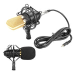 Microfone Condensador Profissional FIFINE F-700 com Suporte Anti-Choque para Estúdio, Rádio e Transmissão em Direto, Porta para Auscultadores 3,5mm, Comprimento do Cabo: 2,5m