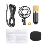 Microfone Condensador Profissional FIFINE F-700 com Suporte Anti-Choque para Estúdio, Rádio e Transmissão em Direto, Porta para Auscultadores 3,5mm, Comprimento do Cabo: 2,5m