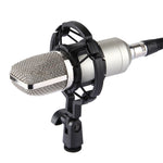 Microfone Condensador Profissional FIFINE F-700 com Suporte Anti-Choque para Estúdio, Rádio e Transmissão em Direto, Porta para Auscultadores 3,5mm, Comprimento do Cabo: 2,5m