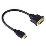 Cabo Adaptador HDMI Macho para DVI Fêmea 24+1, Comprimento: 30cm