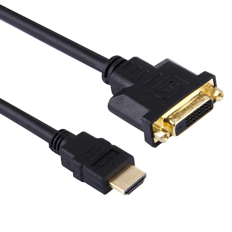 Cabo Adaptador HDMI Macho para DVI Fêmea 24+1, Comprimento: 30cm
