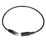Cabo Adaptador Conversor de Jack 3,5mm para RJ9 para Auscultadores de PC / Telemóveis para Telefone de Escritório, Comprimento: 32cm