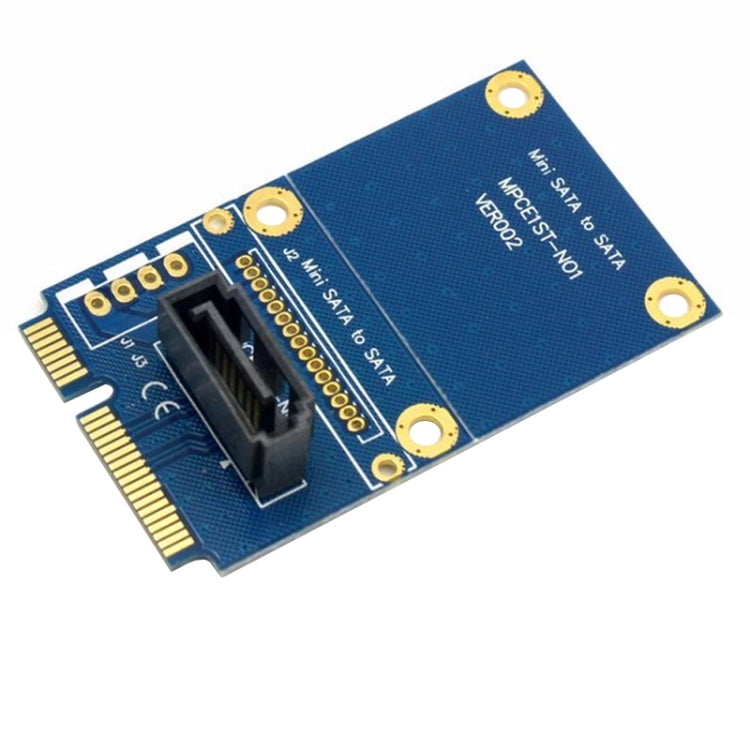 Adaptador de Expansão Mini SATA para SATA de 7 Pinos para Disco Rígido Mini PCI-E