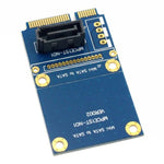 Adaptador de Expansão Mini SATA para SATA de 7 Pinos para Disco Rígido Mini PCI-E