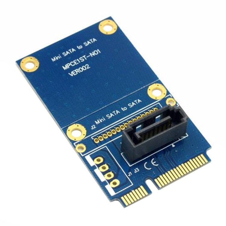 Adaptador de Expansão Mini SATA para SATA de 7 Pinos para Disco Rígido Mini PCI-E