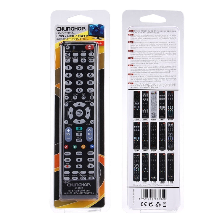 Comando Universal CHUNGHOP E-S903 para SAMSUNG LED LCD HDTV 3DTV, para TV SAMSUNG