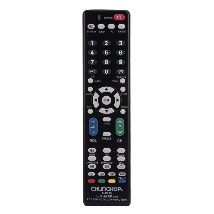 Comando Universal CHUNGHOP E-S915 para SHARP LED TV / LCD TV / HDTV / 3DTV, para TV SHARP
