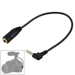 Cabo de Extensão de Áudio 20cm Jack 3,5mm Macho para Fêmea para Microfone de Auscultadores, 3,5mm Macho para Fêmea (Preto)
