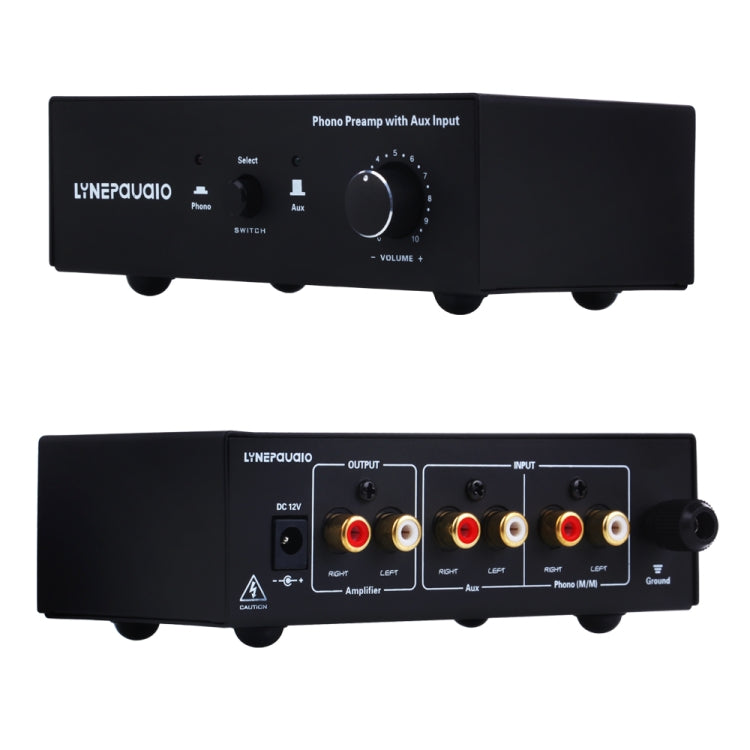 Amplificador de Sinal Pré-fonográfico para Telefone B855 LINEPAUDIO com Entrada Auxiliar e Controlo de Volume