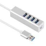 Hub USB 3.0 de 4 Portas com Alimentação Própria / Bus Power e Velocidade Super Rápida de 5Gbps, USB