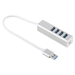 Hub USB 3.0 de 4 Portas com Alimentação Própria / Bus Power e Velocidade Super Rápida de 5Gbps, USB