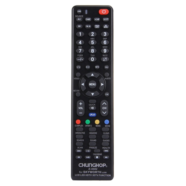 Comando Universal CHUNGHOP E-S902 para SKYWORTH LED TV / LCD TV / HDTV / 3DTV, para TV SKYWORTH