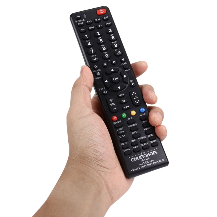 Comando Universal CHUNGHOP E-T908 para TCL LED TV / LCD TV / HDTV / 3DTV, para TV TCL