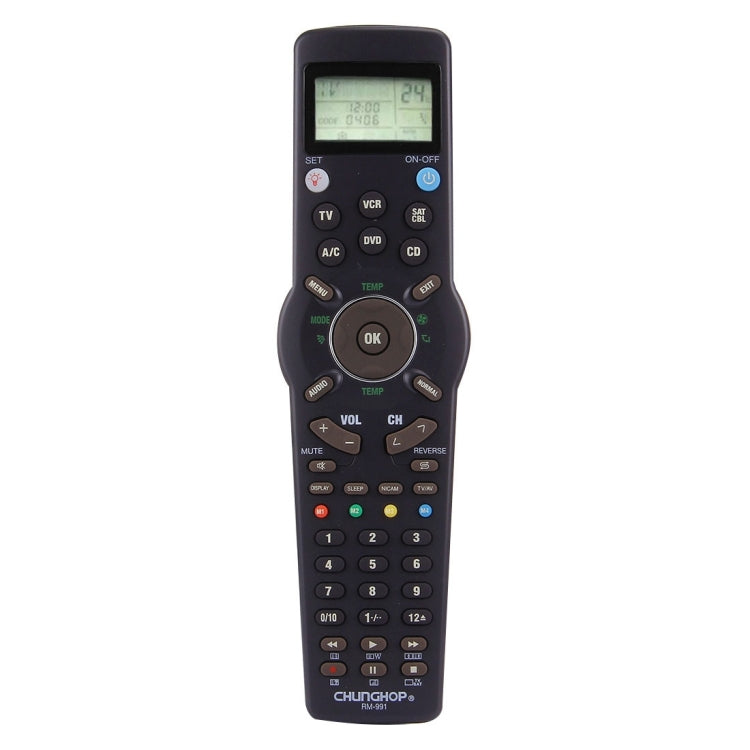 Comando Universal LCD CHUNGHOP RM-L991 com Função de Aprendizagem para TV VCR SAT CBL DVD CD A/C, RM-L991