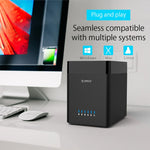 Caixa para Disco Rígido USB 3.0 ORICO DS500U3 de 3,5 polegadas com 5 Baias Tipo Magnético e Indicador LED Azul, USB 3.0