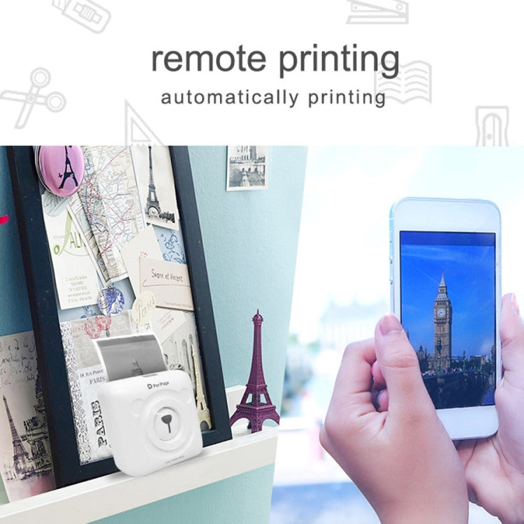 Impressora Térmica Portátil de Bolso Sem Tinta Peripage A6 Bluetooth, A6 Rosa, A6 Azul, A6 Branco