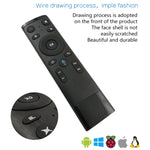Comando Remoto Air Mouse Q5 2.4G RF 3D com Versão Universal de Voz e Design Escovado