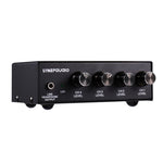 LINEPAUDIO B895 Misturador de Microfone Estéreo de Cinco Canais com Monitorização por Auscultadores