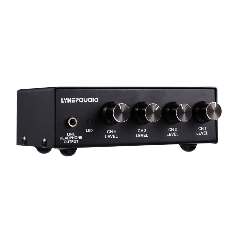 LINEPAUDIO B895 Misturador de Microfone Estéreo de Cinco Canais com Monitorização por Auscultadores