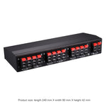 LINEPAUDIO B898 Altifalante Estéreo Seis Vias / Amplificador Comparador Interruptor Seletivo Bidirecional