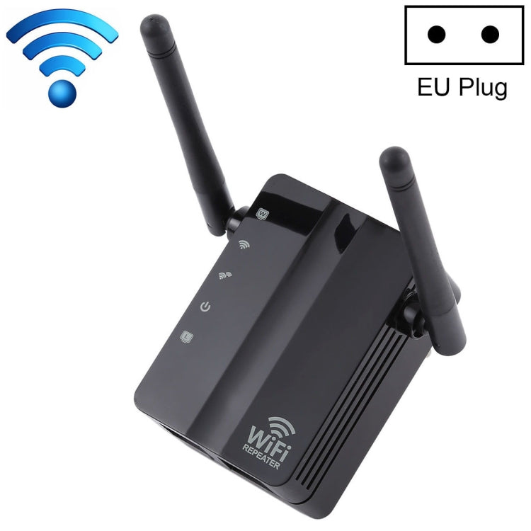 Extensor de Alcance Wireless-N 300Mbps Repetidor WiFi Amplificador de Sinal com 2 Antenas Externas, Ficha UE, 2 Antenas Externas (Branco), 2 Antenas Externas (Preto)