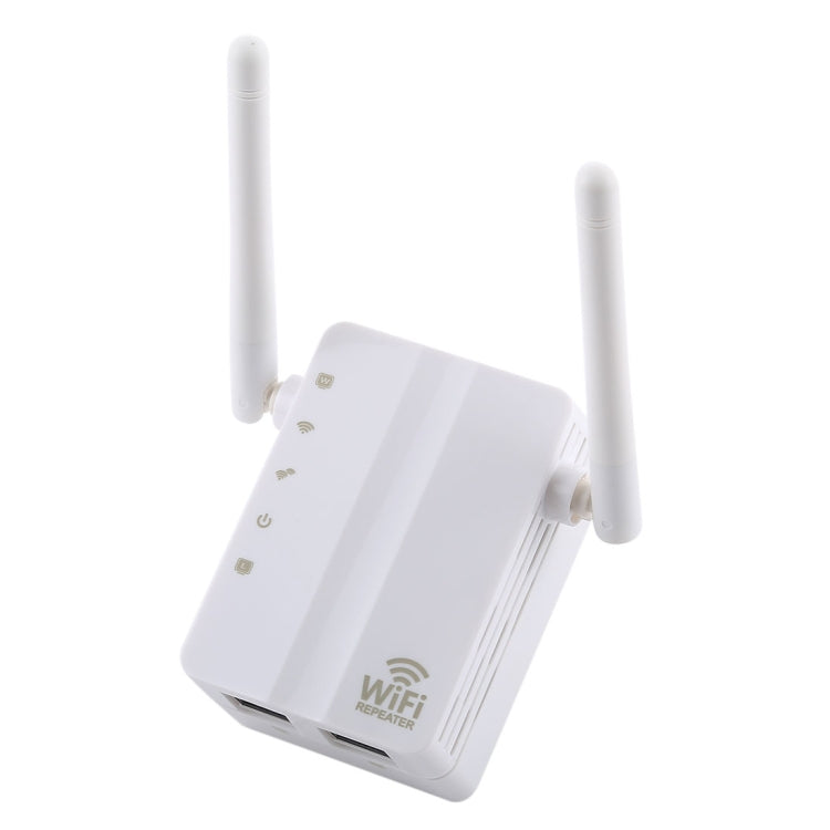 Extensor de Alcance Wireless-N 300Mbps Repetidor WiFi Amplificador de Sinal com 2 Antenas Externas, Ficha UE, 2 Antenas Externas (Branco), 2 Antenas Externas (Preto)