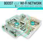 Extensor de Alcance Wireless-N 300Mbps Repetidor WiFi Amplificador de Sinal com 2 Antenas Externas, Ficha UE, 2 Antenas Externas (Branco), 2 Antenas Externas (Preto)