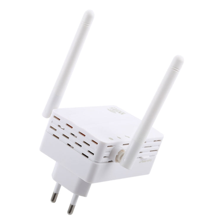 Extensor de Alcance Wireless-N 300Mbps Repetidor WiFi Amplificador de Sinal com 2 Antenas Externas, Ficha UE, 2 Antenas Externas (Branco), 2 Antenas Externas (Preto)