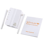 Extensor de Alcance Wireless-N 300Mbps Repetidor WiFi Amplificador de Sinal com 2 Antenas Externas, Ficha UE, 2 Antenas Externas (Branco), 2 Antenas Externas (Preto)