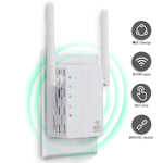 Extensor de Alcance Wireless-N 300Mbps Repetidor WiFi Amplificador de Sinal com 2 Antenas Externas, Ficha UE, 2 Antenas Externas (Branco), 2 Antenas Externas (Preto)