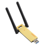 Adaptador WiFi USB 3.0 Banda Dupla AC1200Mbps 2.4GHz & 5GHz com 2 Antenas Externas, AC1200Mbps USB 3.0