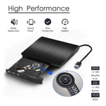 Brushed Texture USB 3.0 POP-UP Mobile External DVD-Rw DVD / CD Rewritable Drive External ODD & HDD Device, Brushed Texture DVD(B)