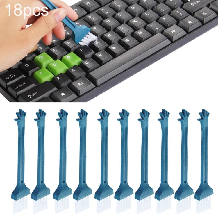18 Pincéis Mini para Limpeza de Teclado, Frestas de Janela e Poeira Multifuncionais