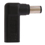 Adaptador Conector USB-C / Tipo-C Fêmea para Plugue Macho 7.4 x 5.0mm em Cotovelo para Portáteis HP, Cotovelo 7.4 x 5.0mm (HP)
