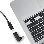 Adaptador Conector USB-C / Tipo-C Fêmea para Plugue Macho 7.4 x 5.0mm em Cotovelo para Portáteis HP, Cotovelo 7.4 x 5.0mm (HP)
