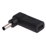 Adaptador Conector Cotovelo USB-C / Tipo-C Fêmea para Plugue Macho 4,5 x 3,0mm, Cotovelo 4,5 x 3,0mm Preto, Cotovelo 4,5 x 3,0mm Azul