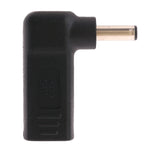 Adaptador Conector Cotovelo USB-C / Tipo-C Fêmea para Plugue Macho 4,5 x 3,0mm, Cotovelo 4,5 x 3,0mm Preto, Cotovelo 4,5 x 3,0mm Azul