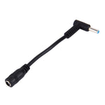 Cabo Adaptador de Energia com Interfaces Macho Curvo 4.5 x 3.0mm para Fêmea 5.5 x 2.1mm para Portátil, Comprimento: 10cm, Macho Curvo 4.5 x 3.0mm