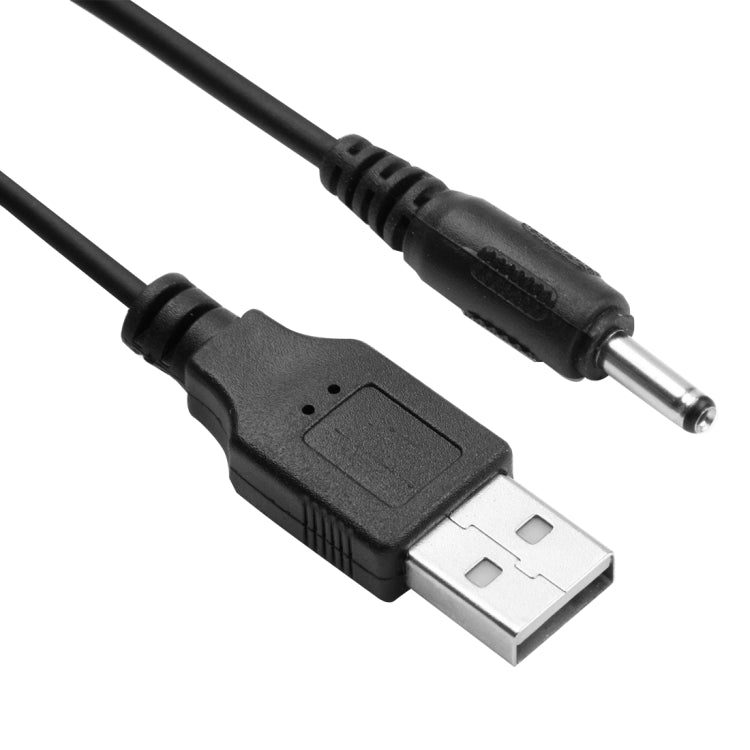 Cabo Espiralado de Energia USB para DC 3.5mm, AM para DC 3.5mm, Comprimento: 1.5m