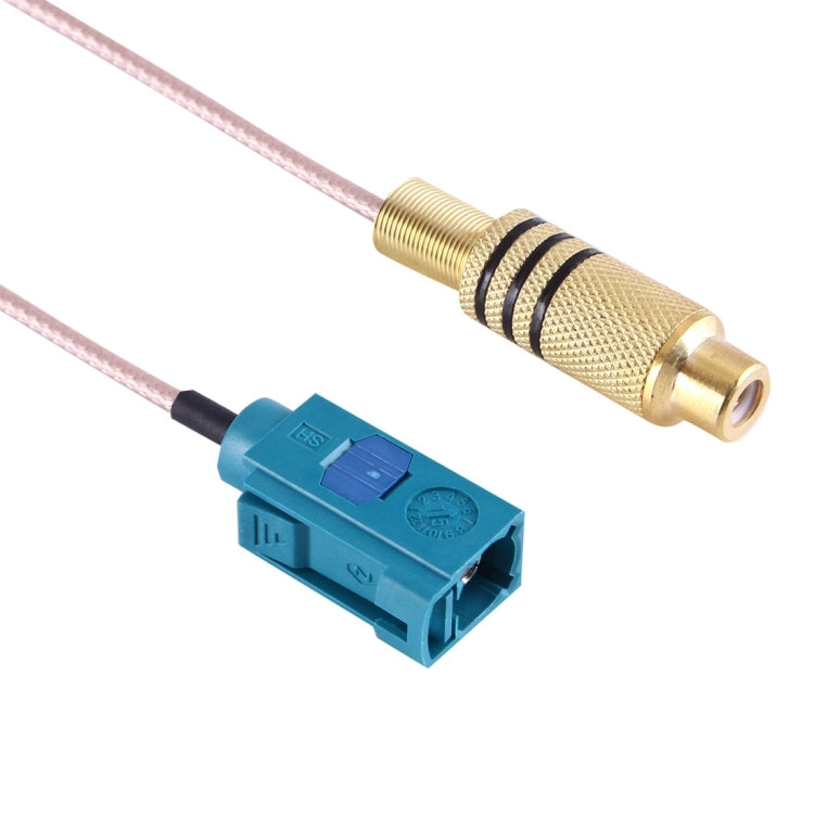 Cabo RCA Fêmea para FAKRA Z Tipo Fêmea RG316 de 15 cm com Mola, FAKRA Z