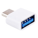 Adaptador de Transmissão e Carregamento de Dados OTG de Plástico USB-C / Type-C Macho para USB 2.0 Fêmea