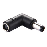Adaptador de energia conector DC 4506 macho para DC 7406 fêmea para portátil HP, ângulo recto de 90 graus, DC 7406 macho para fêmea