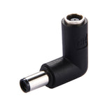 Adaptador de energia conector DC 4506 macho para DC 7406 fêmea para portátil HP, ângulo recto de 90 graus, DC 7406 macho para fêmea