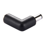 Adaptador de energia conector DC 4506 macho para DC 7406 fêmea para portátil HP, ângulo recto de 90 graus, DC 7406 macho para fêmea