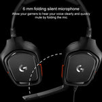 Logitech G331 Auscultadores Dobráveis para Jogos com Som Surround Dolby 7.1 Estéreo e Redução de Ruído, G331
