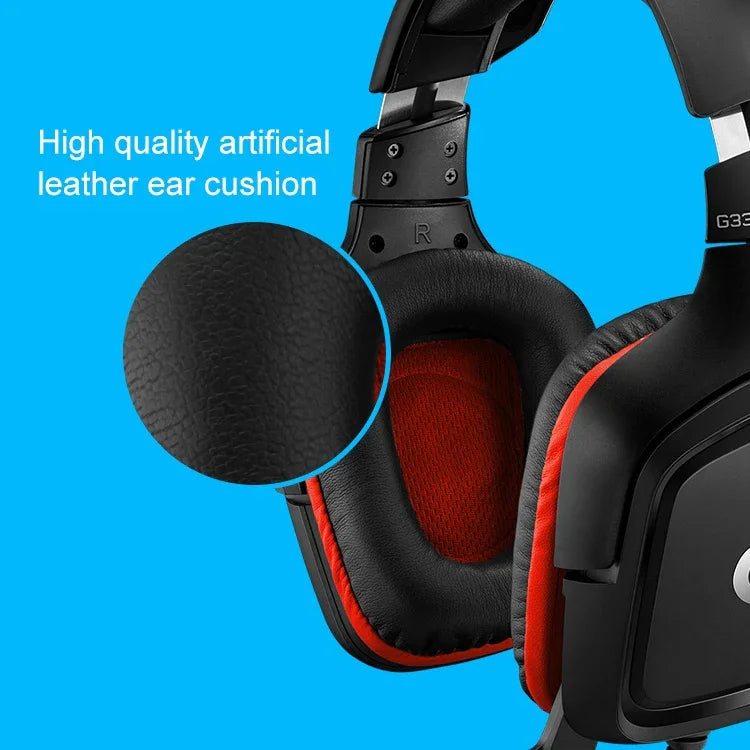 Logitech G331 Auscultadores Dobráveis para Jogos com Som Surround Dolby 7.1 Estéreo e Redução de Ruído, G331